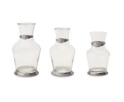 Glass Carafe With Pewter Detail
