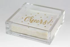 Clear Acrylic Cocktail Napkin Tray