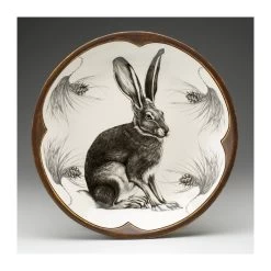 Small Round Platter: Sitting Hare