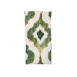 Watercolor Ikat Napkin In Olive