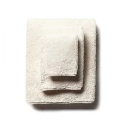 Indulgence Bath Towels + Tub Mat -Home Furnishings indulgence bath towels scandiahome ivory stacked web