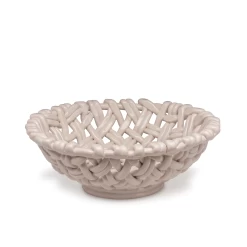 Round Hand Woven Basket -Home Furnishings ivorybasket 1