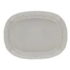 Historia Large Oval Platter - Milan -Home Furnishings largeovalgray 1