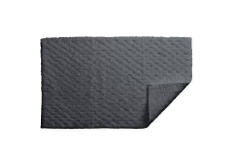Lotus Bath Rug -Home Furnishings lotus bath rug charcoal secondary 1