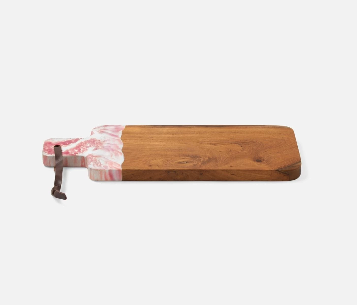 Austin Pink Swirled Teak Serving Board 2 Austin Pink Swirled Teak Serving Board - Image 2