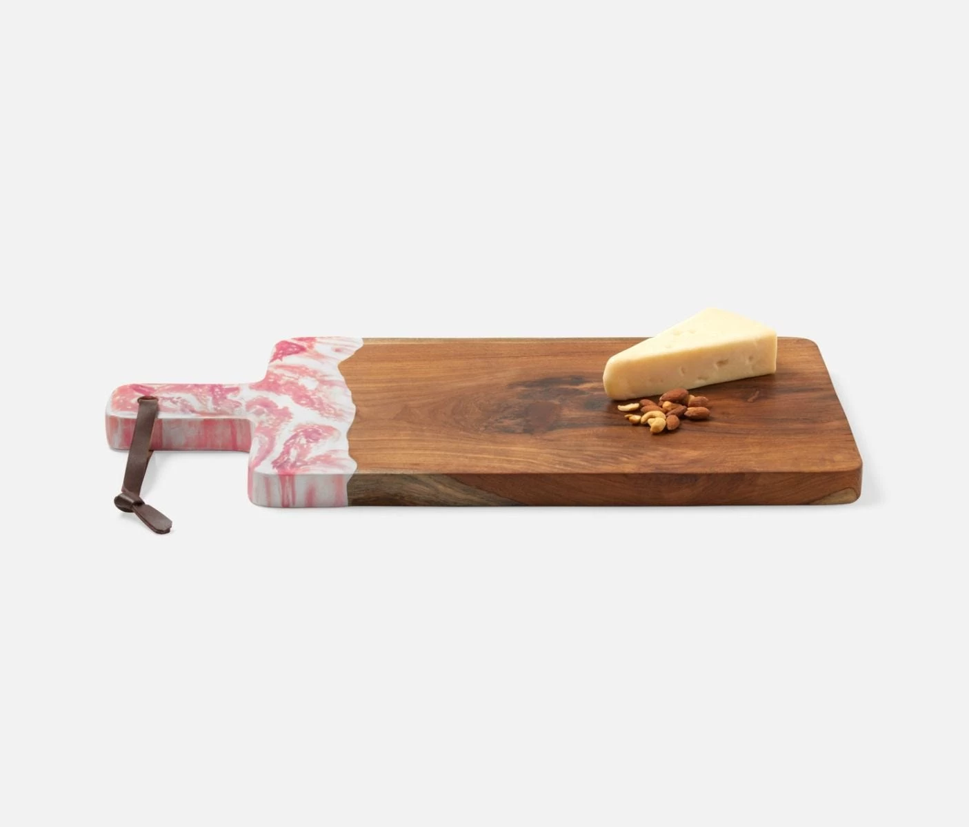 Austin Pink Swirled Teak Serving Board 6 Austin Pink Swirled Teak Serving Board - Image 6