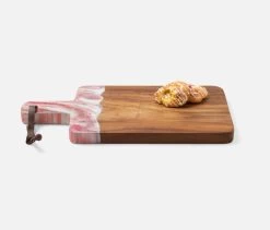Austin Pink Swirled Teak Serving Board 19 Austin Pink Swirled Teak Serving Board -Home Furnishings serausti pnk brmd m1