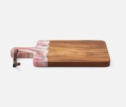 Austin Pink Swirled Teak Serving Board 20 Austin Pink Swirled Teak Serving Board -Home Furnishings serausti pnk brmd m2