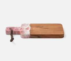 Austin Pink Swirled Teak Serving Board 22 Austin Pink Swirled Teak Serving Board -Home Furnishings serausti pnk brsm m1