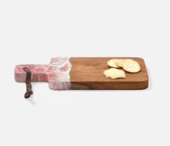 Austin Pink Swirled Teak Serving Board 23 Austin Pink Swirled Teak Serving Board -Home Furnishings serausti pnk brsm m2