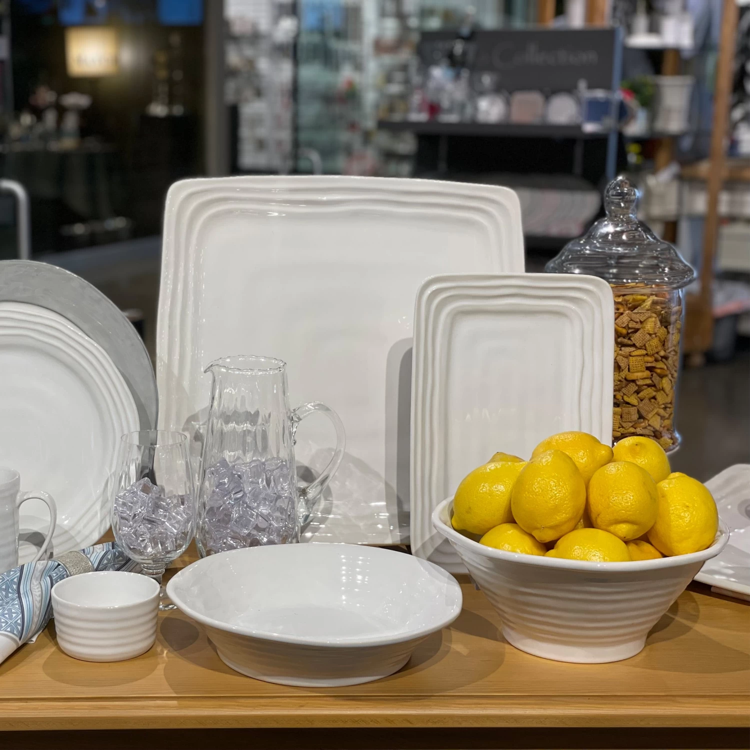 Terra Stoneware Large Square Tray 2 Terra Stoneware Large Square Tray - Image 2