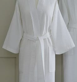Edison Robe -Home Furnishings sferra edison bath robe waffle weave 77330robe default