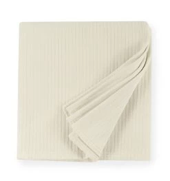 Grant Cotton Blanket -Home Furnishings sferra grant blanket 1282fqbl ivory silo