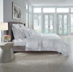 Giza 45 Jacquard Sheets, Duvet Covers + Shams -Home Furnishings sferra giza facquard f2019 portrait side lamp on