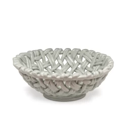 Round Hand Woven Basket -Home Furnishings sheerbluebasket 1