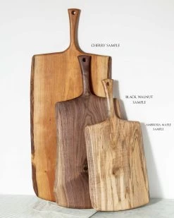 Cherry Serving Board With Handle -Home Furnishings woodtypes